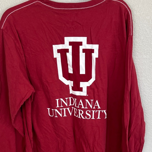 Red Long Sleeve Men's Tee - Picture 5 of 5